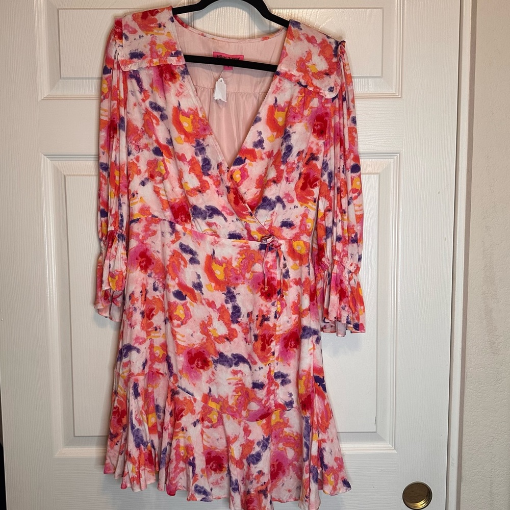 Betsey Johnson Floral Wrap Dress